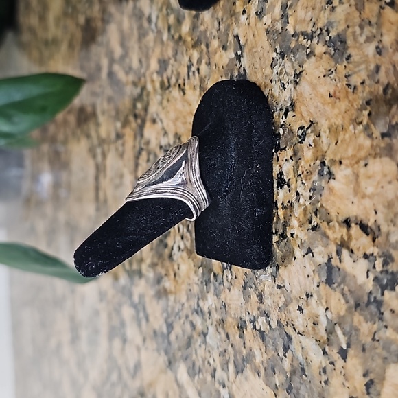 Antique sterling silver filigree ring - Picture 3 of 6